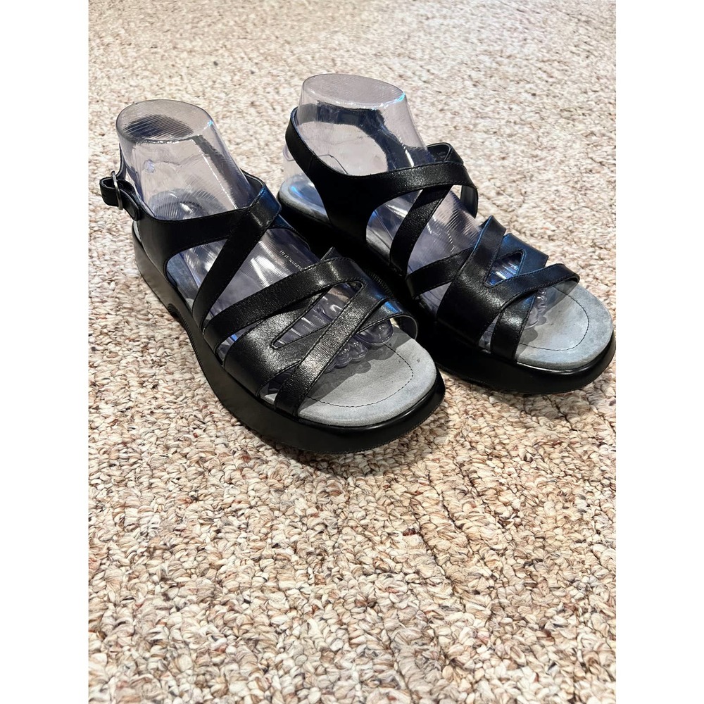 Dansko Lolita full grain black sandal size 40 - Picture 3 of 9